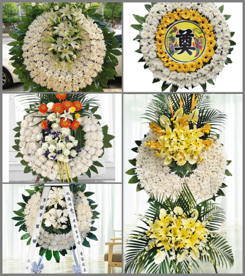 山东青岛即墨市北安街道瓜娄屯村花圈速递
